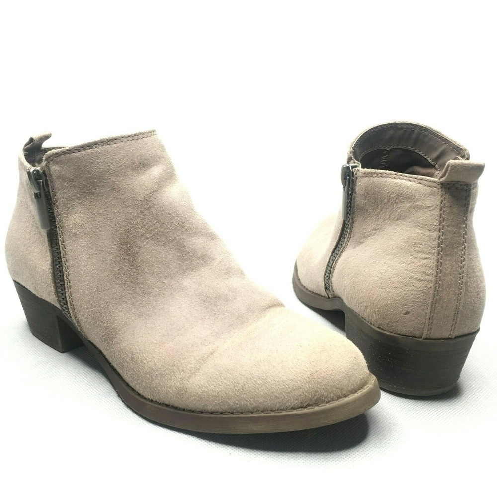 Carlos by Carlos Santana Gray Brie Booties Side Zi
